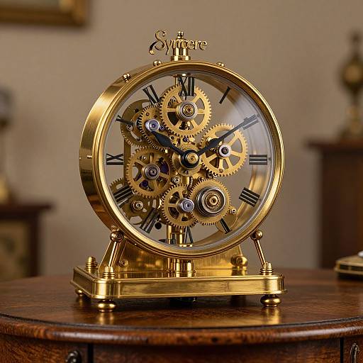 Elegant Steampunk Mechanical Clock