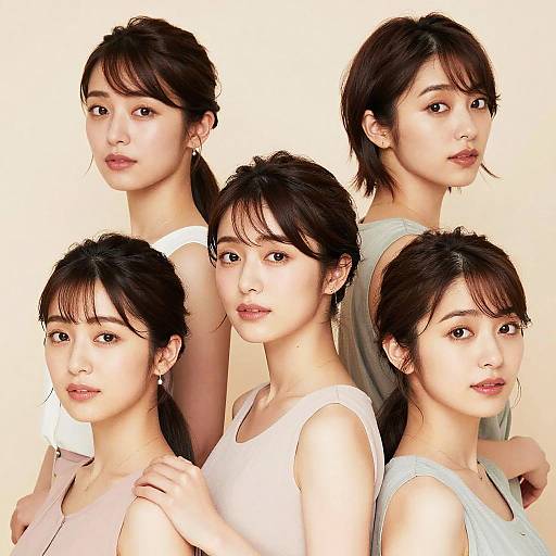 Minimalist Portraits of Japanese Actresses