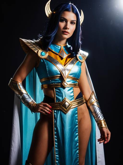 Cosplay Woman in Prospera Mercury Costume