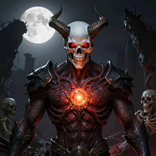 Gothic Sci-Fi Skull Warrior