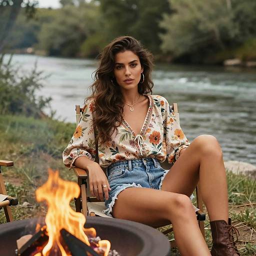 Boho Hourglass Woman by Riverside Fire