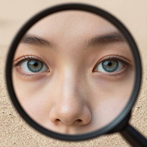 Photorealistic Close-Up Portrait Detail