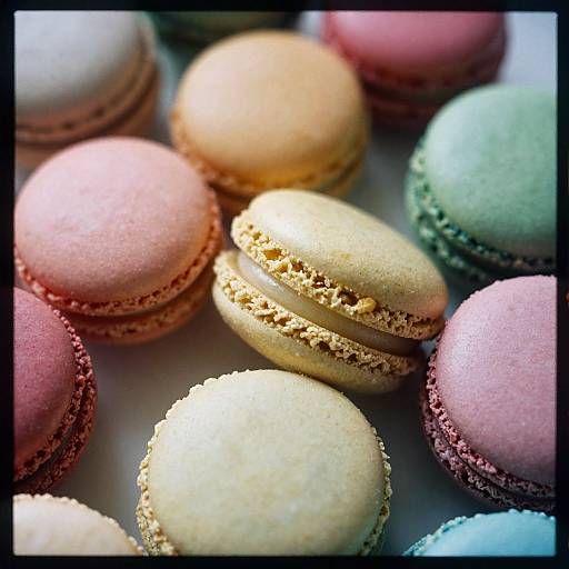 Vintage Analog Film Macaron Photography