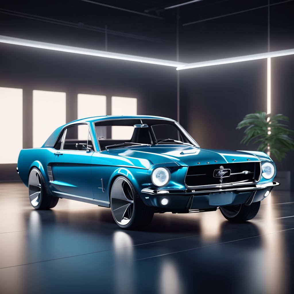 Minimalist 1967 Mustang by Scandinavian Designer