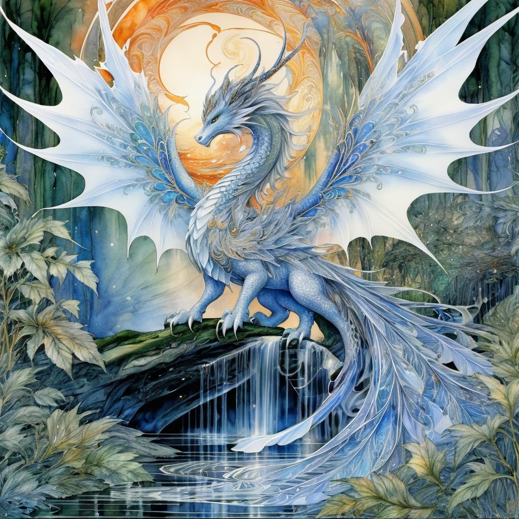 Majestic Ethereal Dragon Fantasy Artwork