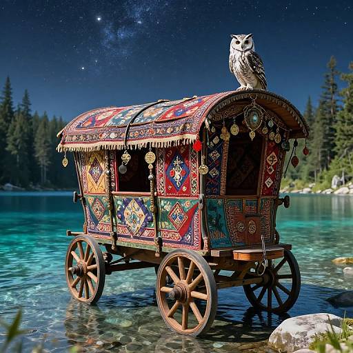 Wizard's Wagon by Enchanted Lake
