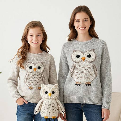 Owl Family Knitting Pattern