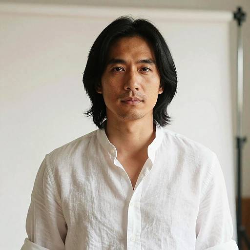 Natural-Light Studio Portrait of Man