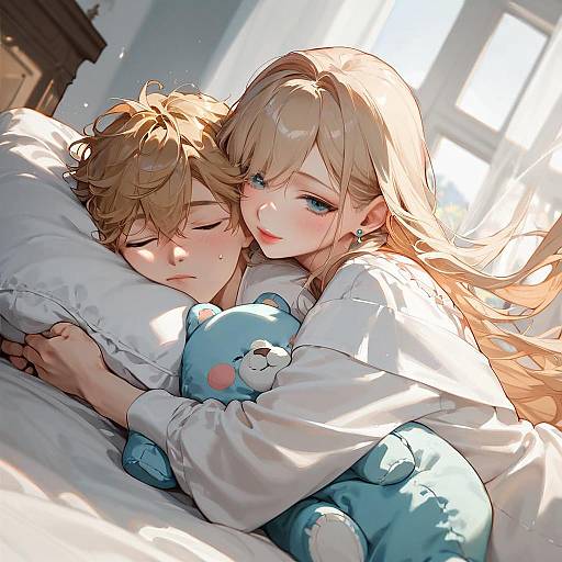 Sleepy Teenager in Morning Light