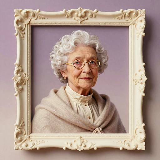 Victorian Elderly Woman Portrait