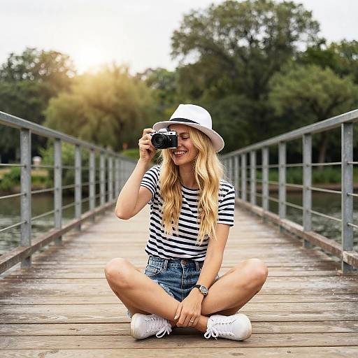 Blonde Woman Photography by River