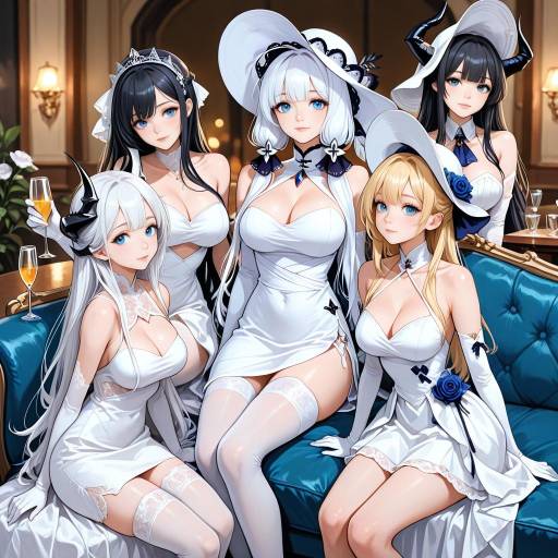 Elegant Girls in Stylish Attire
