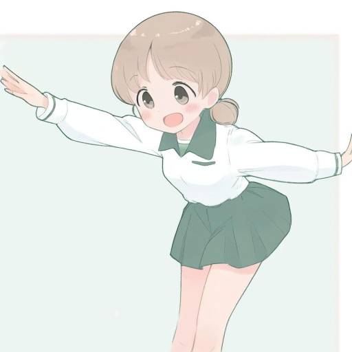 Illustration of Aki (girls und panzer), girls und panzer in the style of Hyakumangoku masurao