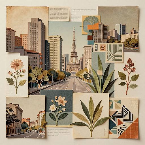 AI Creating Surreal Vintage Collage