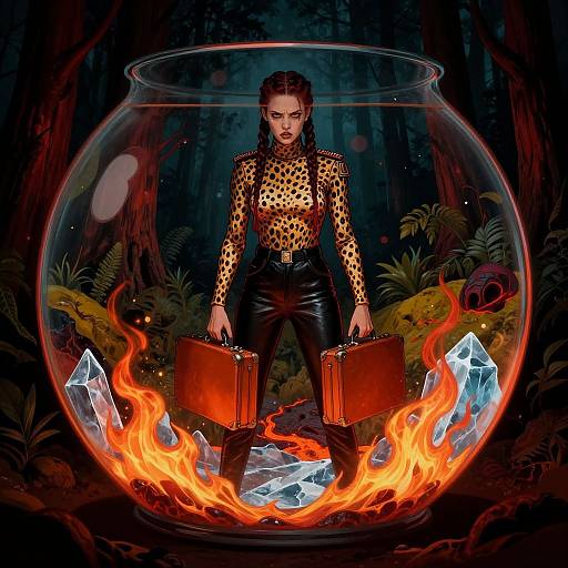 Surreal Neo-Tokyo Commander Portrait