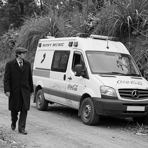 Abandoned Ambulance on a Dirt Road