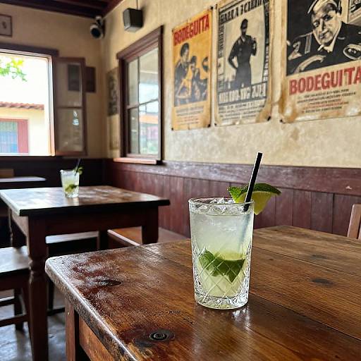 Quaint Cuban Bodeguita Bar Scene