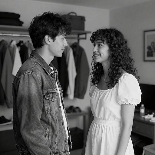 Intimate Moment in a Cluttered Space