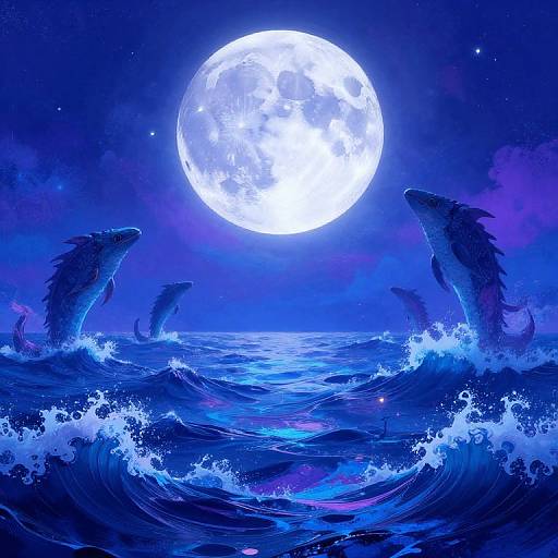 Surreal Mythical Ocean Landscape