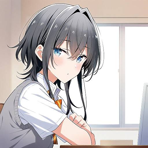 Illustration of Asanagi yori, sasayaku you ni koi wo utau in the style of Katatsuka kouji