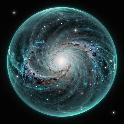 Ethereal Galaxy in Scrying Orb