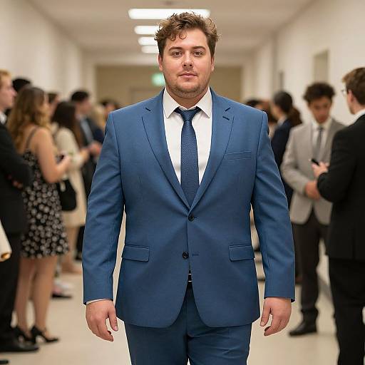 Plus Size Blazer Costume in Hallway