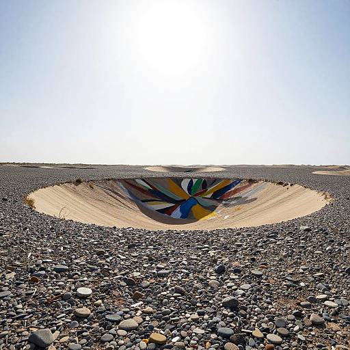 Abstract Expressionist Sandy Basin