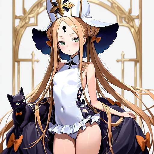 Illustration of Abigail williams (swimsuit foreigner) (second ascension) (fate), fate/grand order in the style of Freng