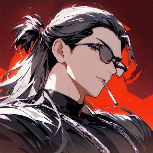 Muscular Boy Portrait with Raven Hair Muscular Boy Portrait with Raven Hair