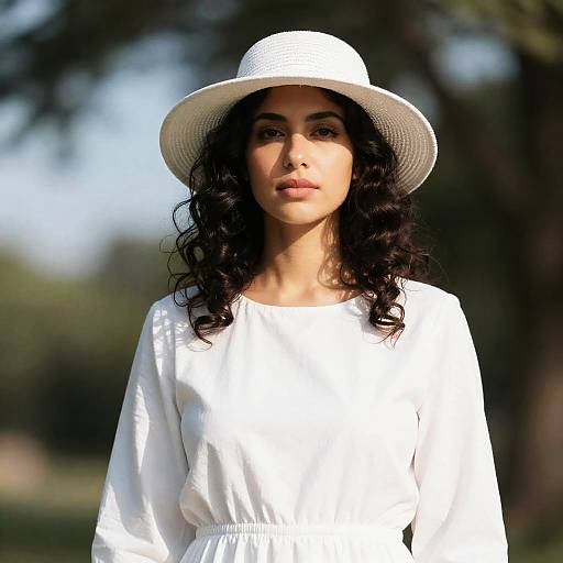 Calm Belle in Sunlit Nature