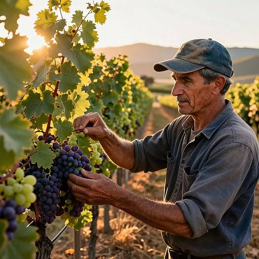 Serene California Vineyard at Sunrise