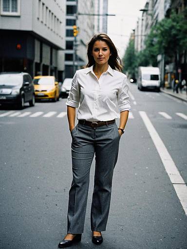 Professional Woman in Streetwear