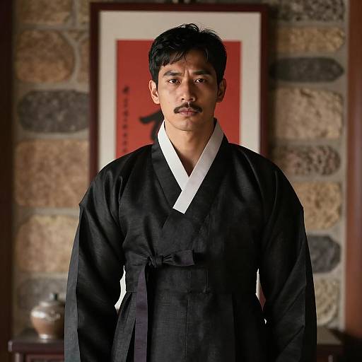 Man in Traditional Korean Hanbok
