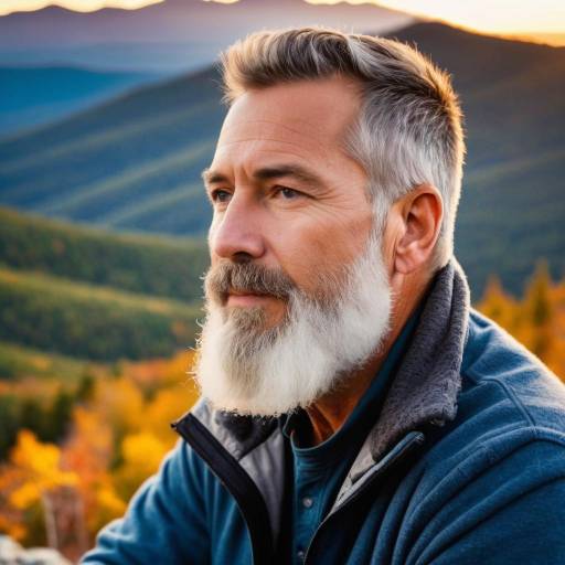 Serene Mountain Sunrise Portrait