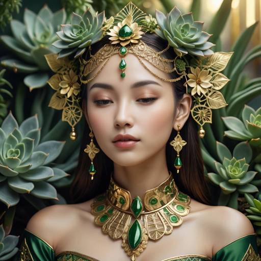 Ethereal Fantasy Portrait of a Young Woman