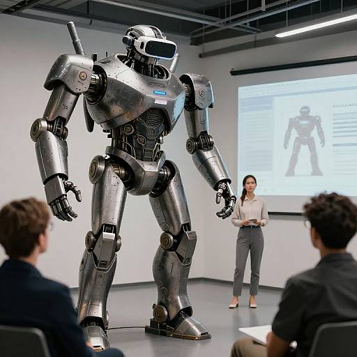 Retro Futurism Robot Executive Presentation