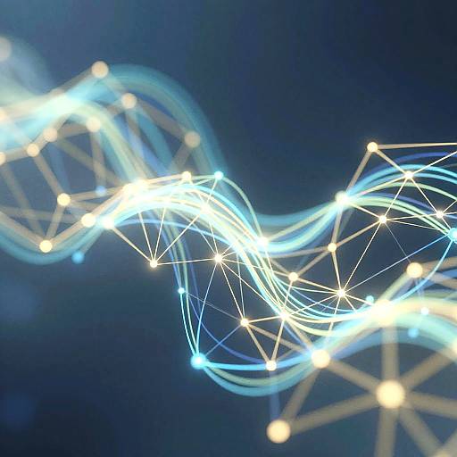 Gentle Neon Wave Through Neural Network