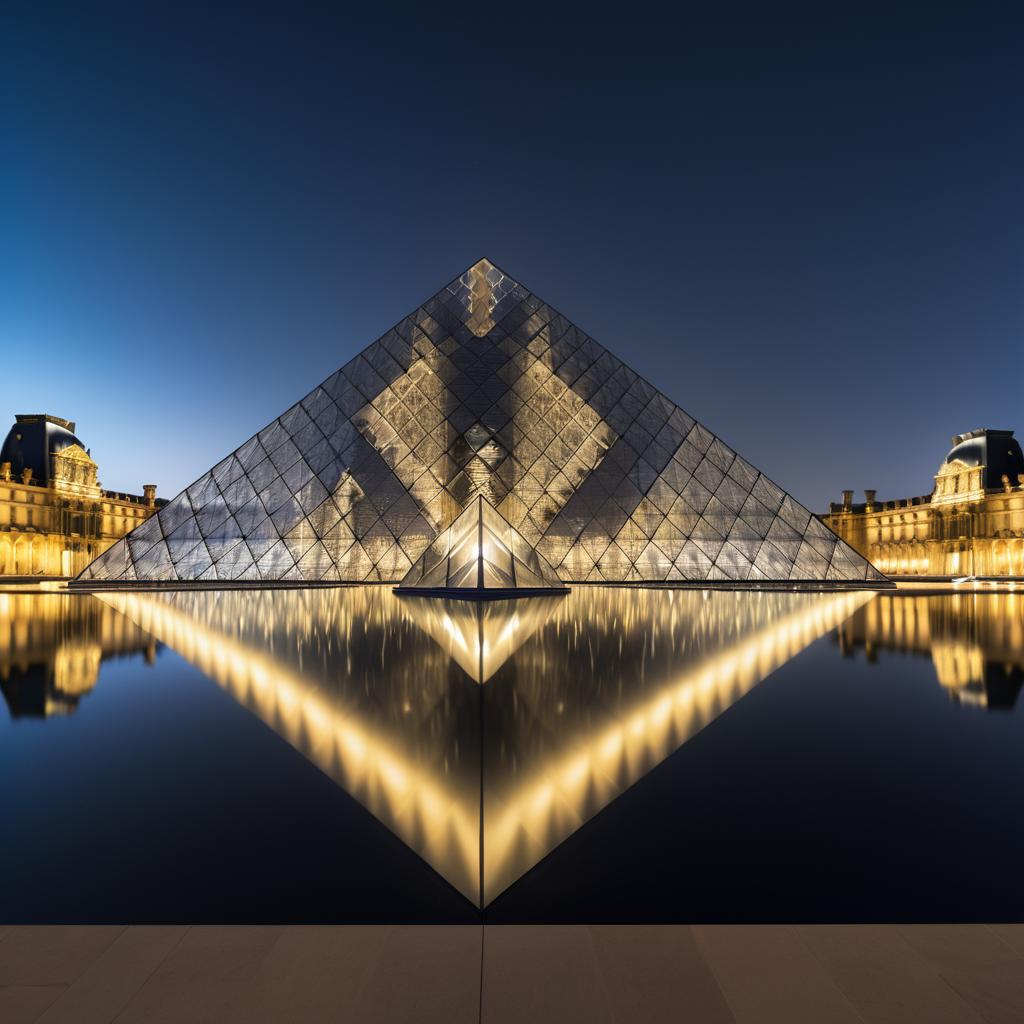 UHD Louvre Pyramid by Rem Koolhaas