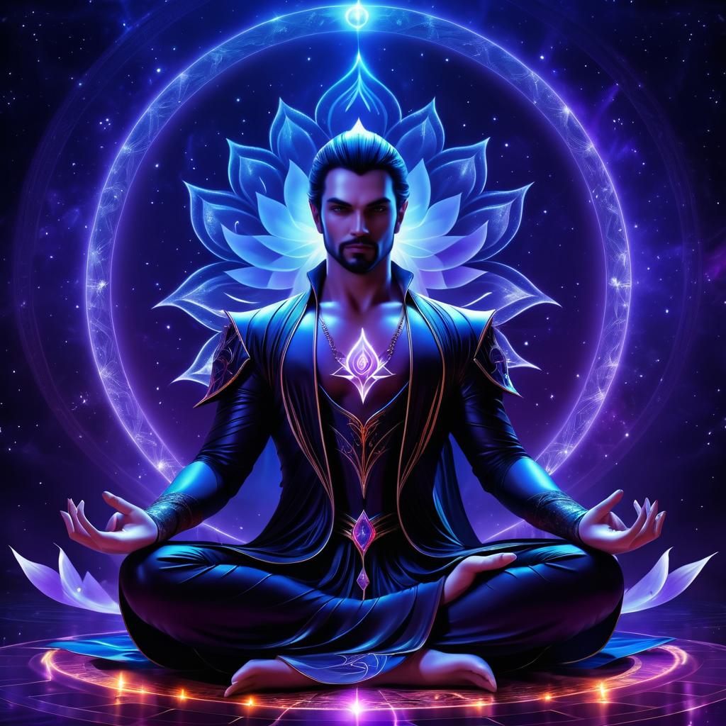 Vampire Lord in Lotus Position Artwork