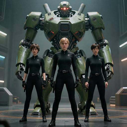 Futuristic CGI Sci-Fi Mech Scene