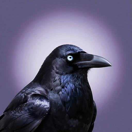 Modern Ebony Raven Illustration