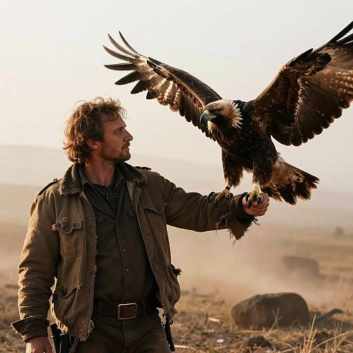 Outlaw with Buzzard at Dawn