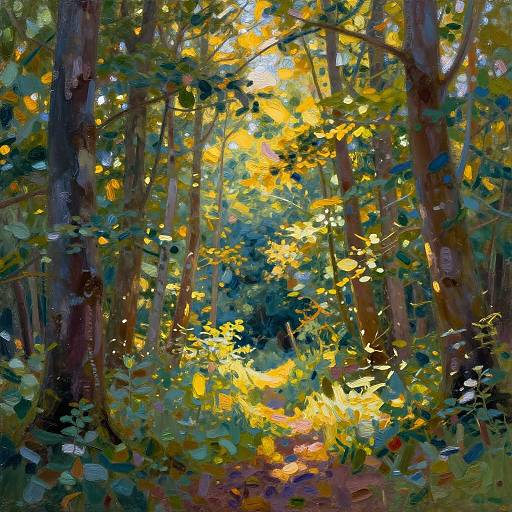 Surreal Forest Impressionist Hyperrealism