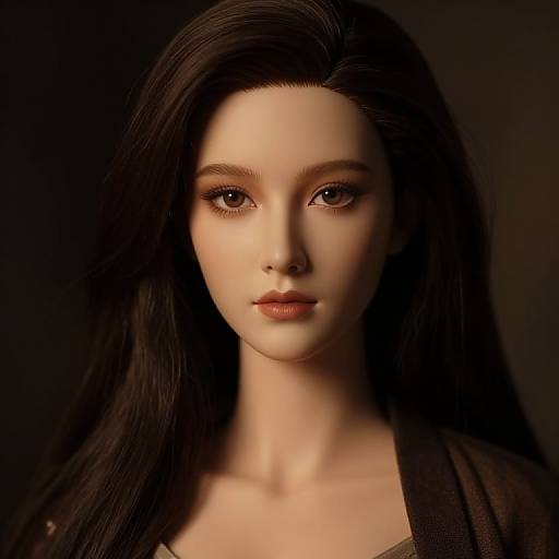 Ultra Realistic Woody Terracotta Portrait