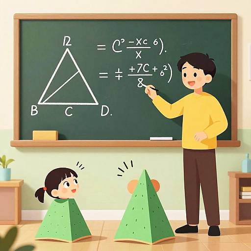 Pythagorean Theorem Cartoon Classroom