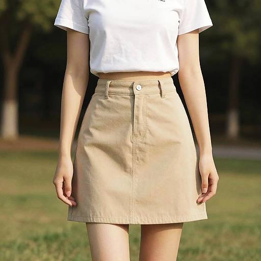 Summer School Fashion in Sunlit Park