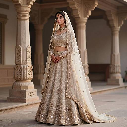 Indian Bride in Traditional Wedding Attire