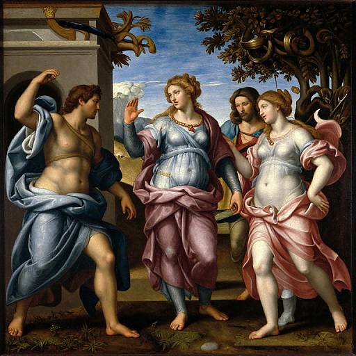 Renaissance Mythological Oil Painting