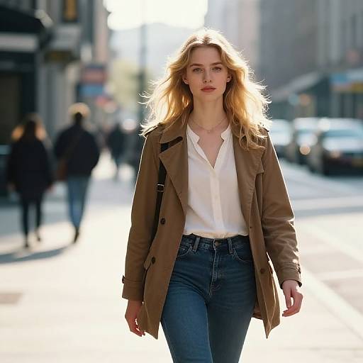 Milo Manara-Style Blonde City Portrait