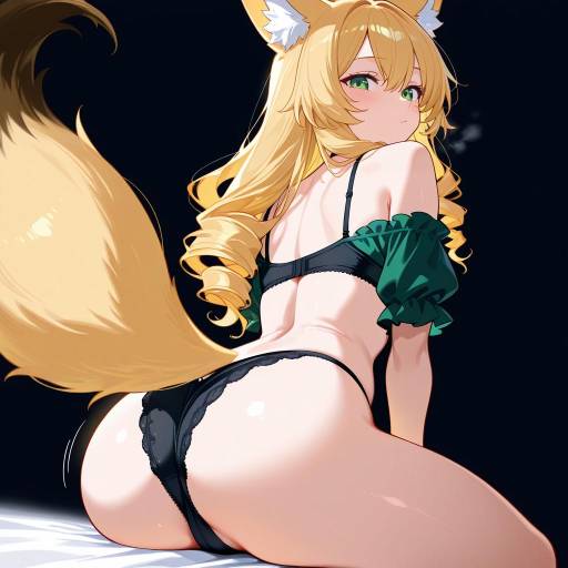 Mischievous Fox Girl Portrait Mischievous Fox Girl Portrait